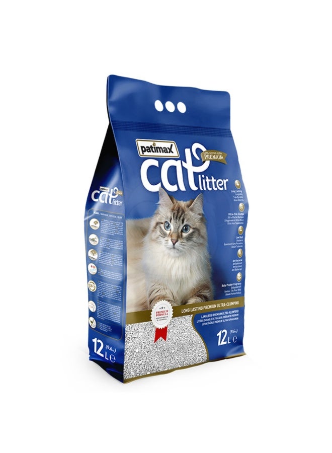 Patimax Premium Ultra Clumping Cat Litter Lavender Fragrance 12L