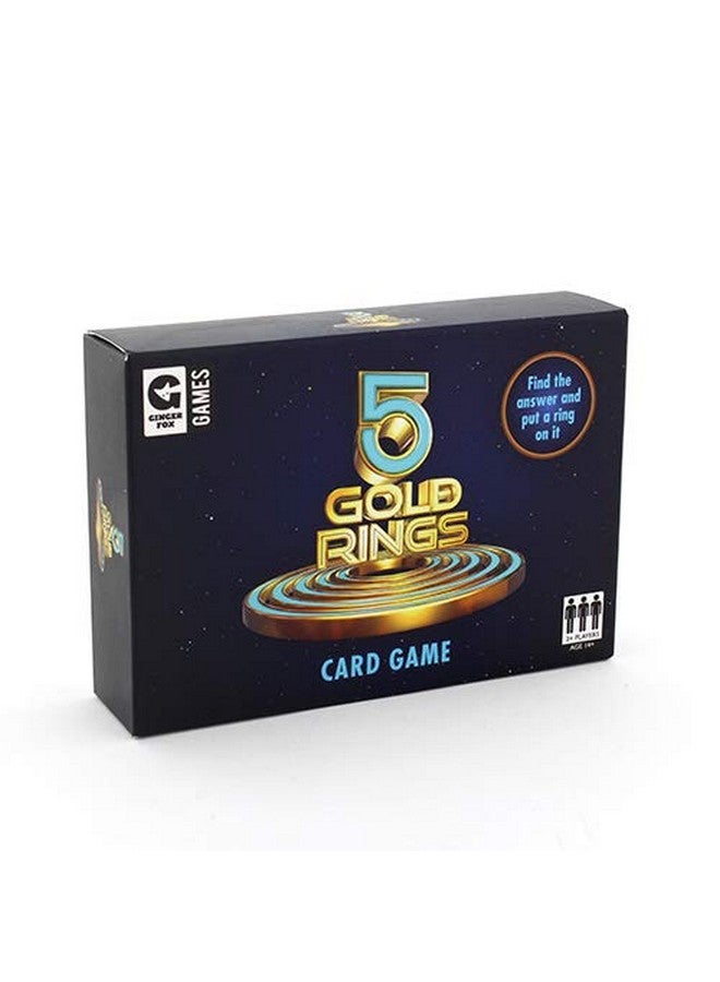 Ginger Fox 5 Gold Rings Tv Show Quiz Card Game - Family Fun Party Game With 116 General Knowledge Questions  - Image 4