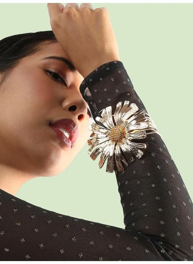 SOHI Sunflower Statement Artificial Bracelet Jewellery