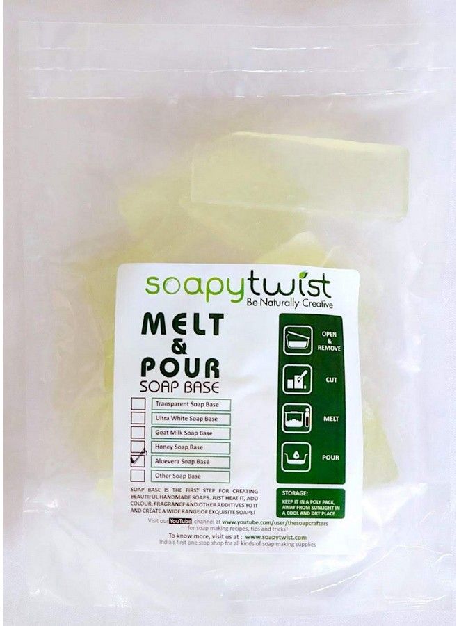Soapy Twist Aloe Vera Melt And Pour Soap Base (300G) Sls Free Paraben Free - Image 1