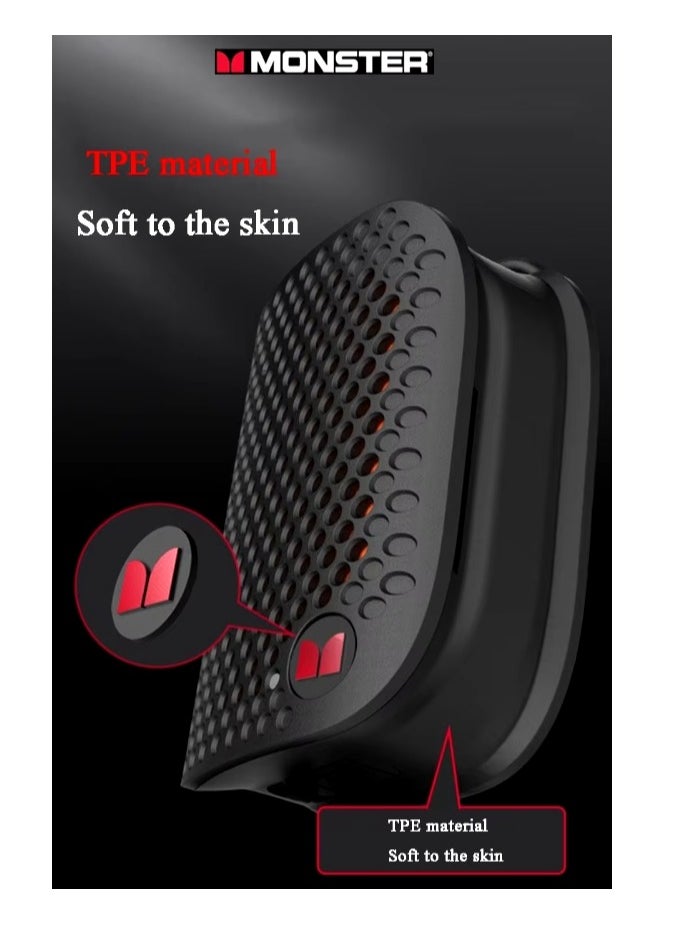 Monster - M3 Wearable Portable Detective Magnetic Speaker Clip-on Bluetooth Speaker TWS Stereo Broadcast Portable Speaker - Image 1