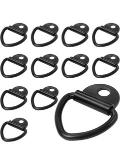yongsheng Tie Down Anchors for Trailer, Warehouse, Boat, 10 PCS of Heavy Duty Steel V Ring Bolts, Pickups Truck Accessories(Black)  - Image 1