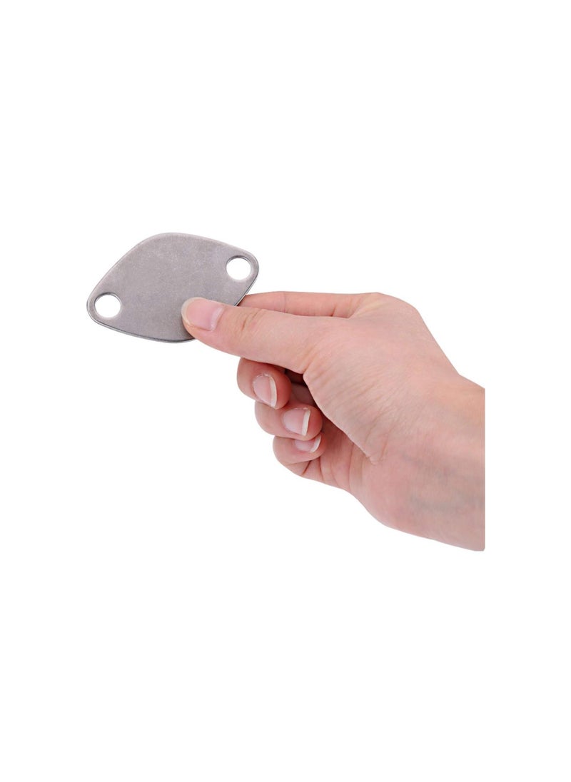 silvercnc - Valve Blanking Plate, Stainless Steel EGR Valve Blanking Block Plate Kit - Image 1