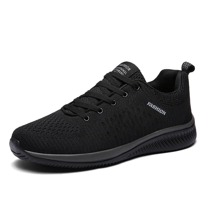 Fashionable Plus Size Unisex Sneakers black red  - Image 2