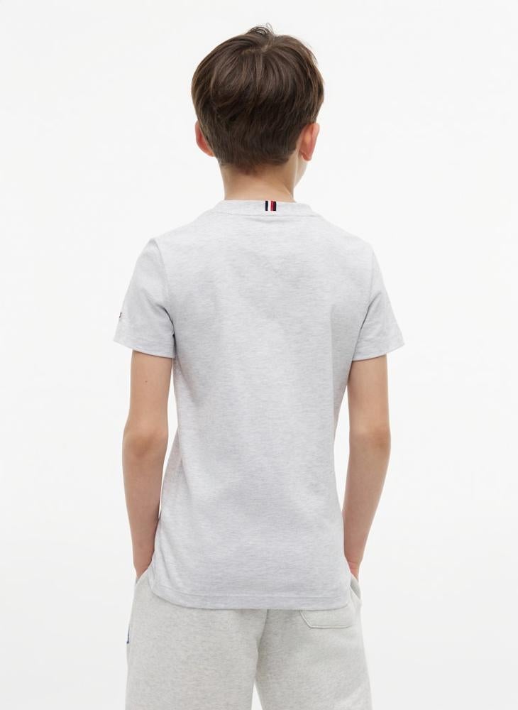 TOMMY HILFIGER Outline Flag Logo Jersey T-Shirt - Image 2