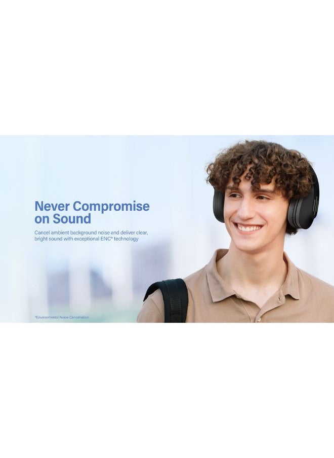 RIVERSONG - Rhythm L9 Over-Ear Wireless Headphones with Foldable Design, Black Color - Image 1