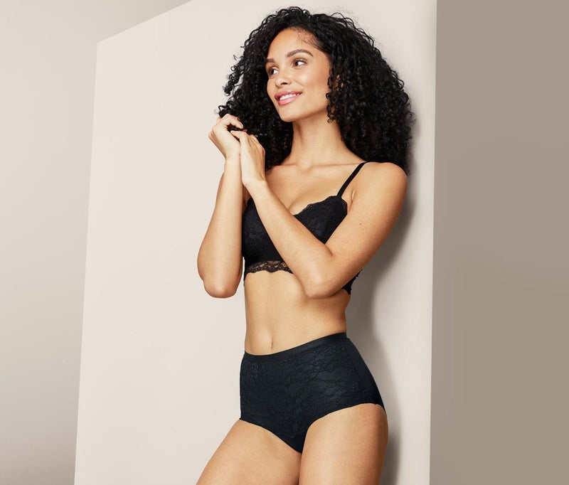 Tchibo Women Plain Pull On Panty, Black  - Image 1