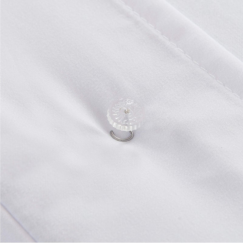 Fresh Ideas FRESH IDEAS Dust Ruffle, Spiral Push Pins to Keep Skirt in Place Bedding Accessories, Set of 12, White  - Image 2