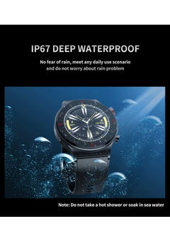 LIGE 260 mAh Bluetooth Calling 1.28 inch Full Screen Smart Watch Sports Fitness Tracking Sleep Monitoring for Men Women Black with Replaceable Strap  - Image 4