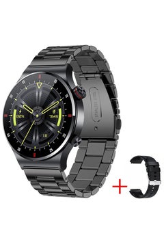 LIGE 260 mAh Bluetooth Calling 1.28 inch Full Screen Smart Watch Sports Fitness Tracking Sleep Monitoring for Men Women Black with Replaceable Strap  - Image 1