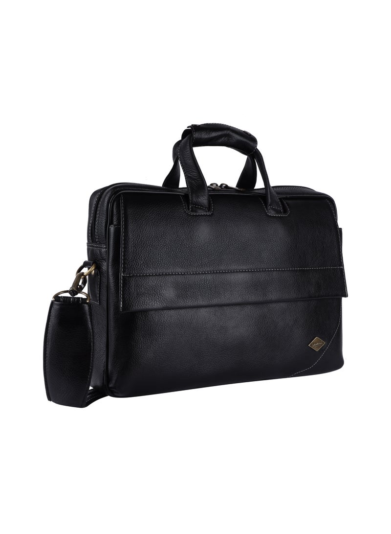 LAVERI LEATHER Genuine Leather Office And Travel Document Laptop bag Style 504  - Image 5