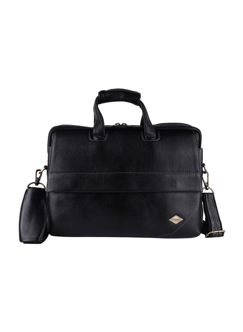 LAVERI LEATHER Genuine Leather Office And Travel Document Laptop bag Style 504  - Image 1