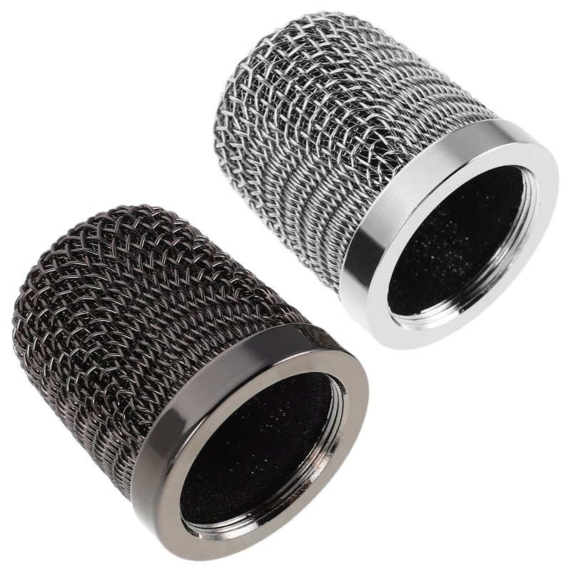 Metal Microphone Grille Replacement Ball Head Mesh Cover for Handheld Mic with Wind Noise Reduction - Image 4