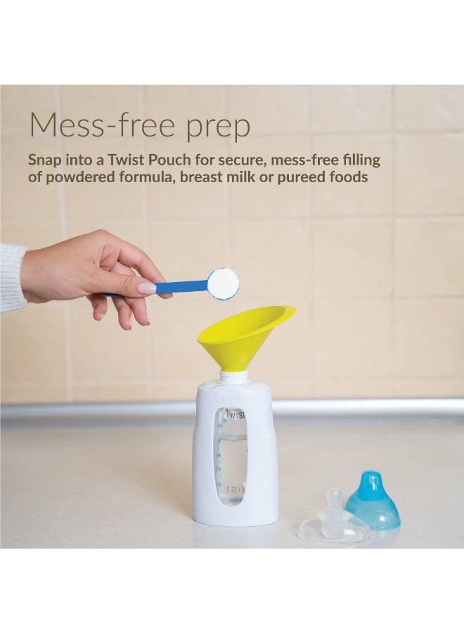 Kiinde Twist Pouch and Foodii System 2-Piece Funnel Set for Breast Milk, Formula, Baby Food, Water, Purees, Solids - Image 4