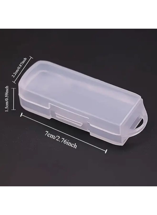 Transparent Plastic Storage Box with Lid Flip Top Design 5 Pcs for Home Organization - Image 3