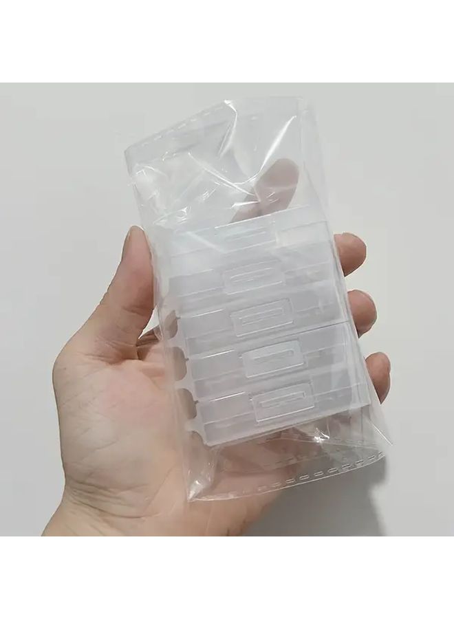 Transparent Plastic Storage Box with Lid Flip Top Design 5 Pcs for Home Organization - Image 5