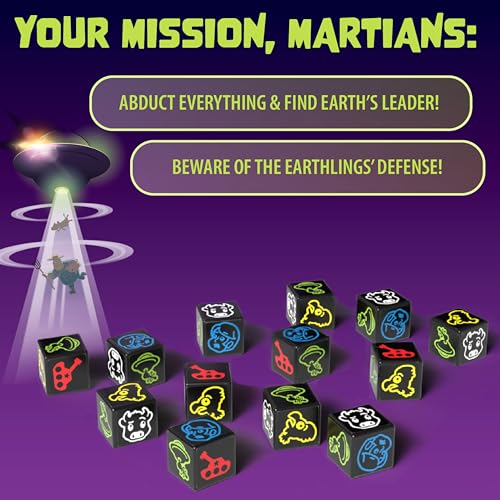 Calliope Martian Dice Crazy Alien Invasion Game PressYourLuck Dice Game for 26 Players Ages 8 up - Image 5