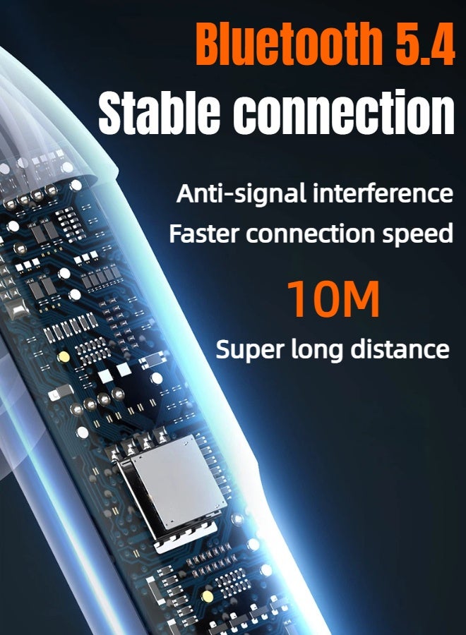 REMAX PD-BT250 True Wireless Earbuds, Stereo Music, Call, Gaming Headset, Bluetooth 5.4, Comfortable Fit, Long Battery Life, Fast Charging, Compact and Portable, With Android/iPhone/iOS Devices, White - Image 5