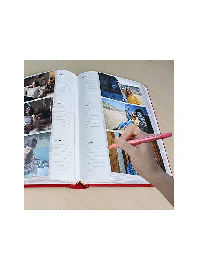 The Bros ألبوم صور كبير جداً 300 جيب، كتاب ذكريات ألبوم قابل للتعبئة بغطاء فانيلا، غطاء فانيلا لحفل زفاف عائلي ذكرى عيد ميلاد طفل عطلة يحمل 300 صورة أفقية ورأسية 4x6 - Image 4