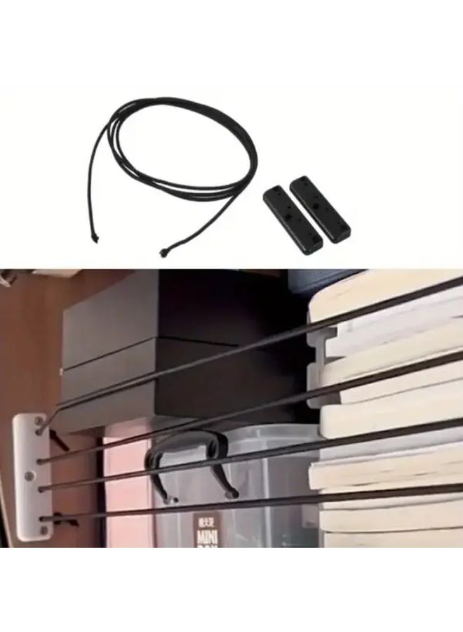 RV Cabinet Cargo Net Elastic Storage Mesh Pocket Organizer Anti Falling Baffle 1 Set - Image 1