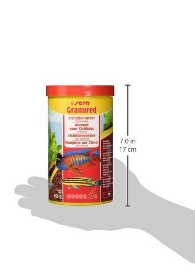 Sera sera Granured Nature 33,8 fl oz | Premium Cichlid Food for Carnivores & Omnivores | High Protein, Omega Fatty Acids | with Krill for Vibrant Colors | Slow-Sinking, No Artificial Additives  - Image 3