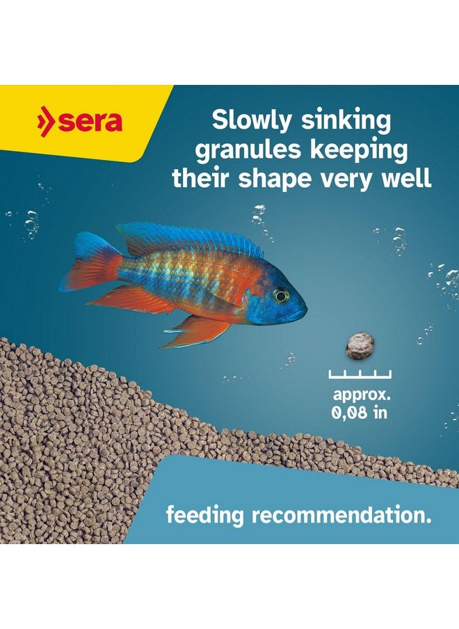 Sera sera Granured Nature 33,8 fl oz | Premium Cichlid Food for Carnivores & Omnivores | High Protein, Omega Fatty Acids | with Krill for Vibrant Colors | Slow-Sinking, No Artificial Additives  - Image 4