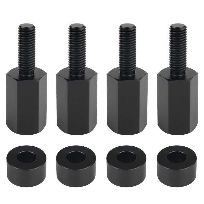 Dexonu 4PCS Seat Riser Lift Mount Kit Compatible with Can Am Maverick X3 X3 MAX X3 R Lift Up UTV Seat 05152 Adjustable Black