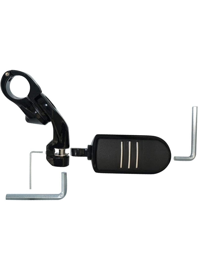 LTMOTO 1.25 "مسامير الطريق السريع، دراجة نارية قصيرة الزاوية قابلة للتعديل مسامير الطريق السريع ل هارلي ديفيدسون جولة طريق الملك طريق انزلاق شارع انزلاق الكهرباء انزلاق Softail Sportster مع 1 1/4 "شريط الطريق السريع ... - Image 2