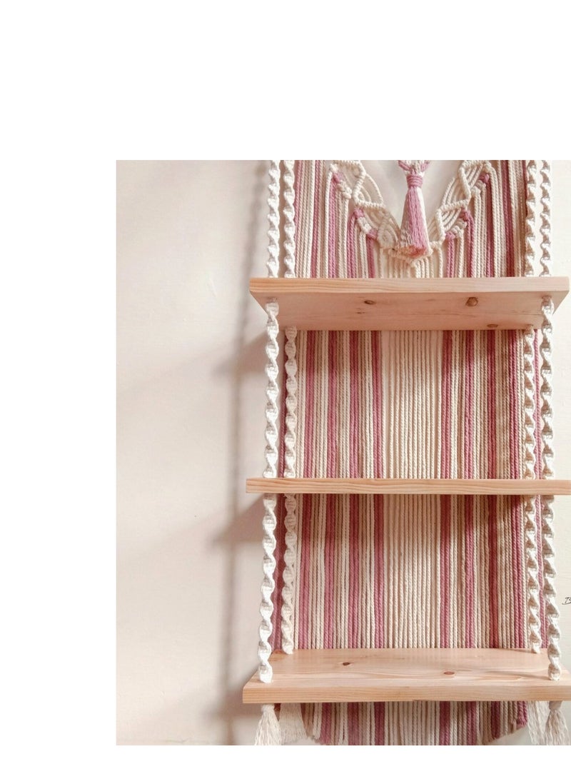 انتيكيانو رف حائط خشبي - Image 4