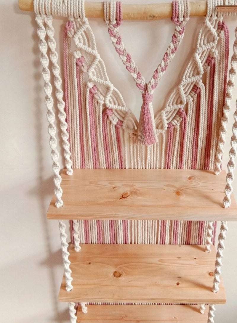 انتيكيانو رف حائط خشبي - Image 3