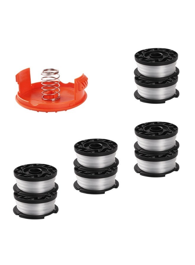 jaexest 12-Pack String Trimmer Spool Replacement – Compatible with GH400, GH500, AF-100, AF-100-3ZP, AF-100-BKP – 0.065 Inch Diameter, 9 Meter Length – Easy Installation with RC-100-P Lid – Universal Trimmer Line Spools - Image 2