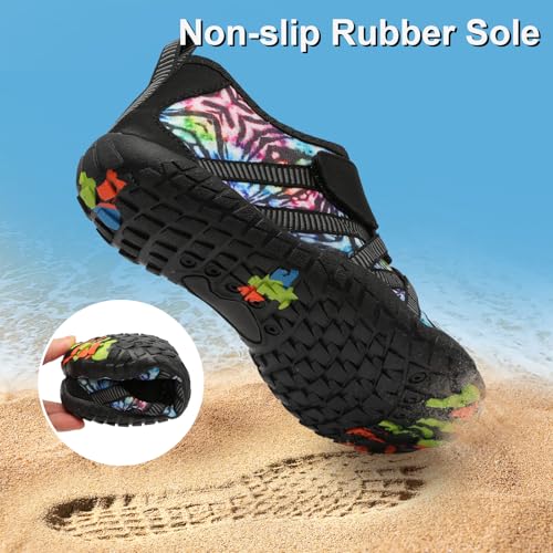 LeIsfIt Water Shoes for Women Barefoot Beach Shoes Quick-Dry Aqua Socks Non-Slip for Pool Diving Boating River Yoga Water Aerobics Multi Size 9 - Image 5