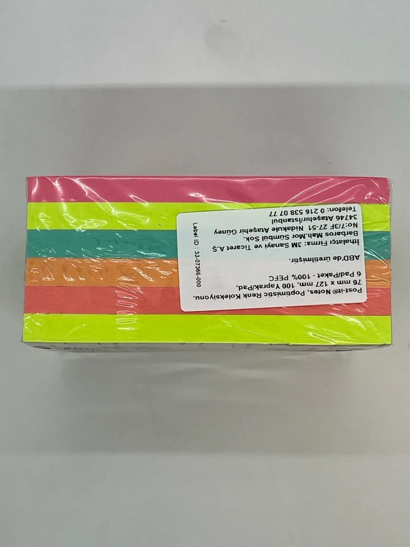 3M Post-It® Notes, Poptimistic Color Collection, 76 mm x 127 Mm, 100 Sheets/pad, 6 Pads/pack