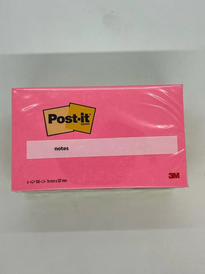 3M Post-It® Notes, Poptimistic Color Collection, 76 mm x 127 Mm, 100 Sheets/pad, 6 Pads/pack