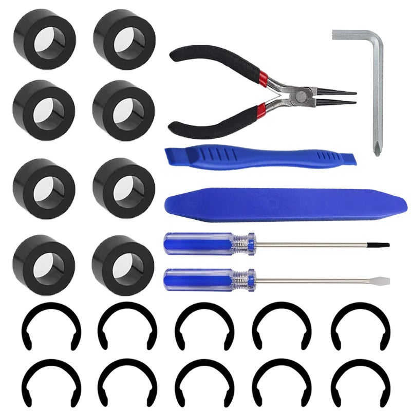 Moalaok 24 Packs Rubber from Moving Retaining Clip Rings Rubber Roller Replacements Sets Compatible with Cricut Maker/Maker 3 Only Roller Resolution for Cricut Maker Complete Repair Tools - Image 1