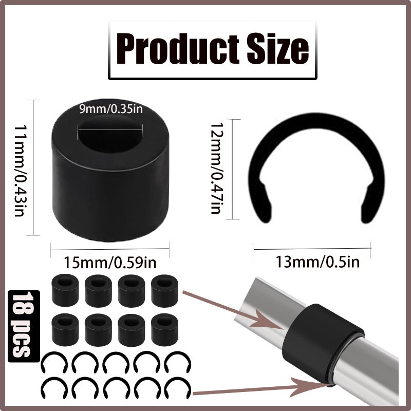 Moalaok 24 Packs Rubber from Moving Retaining Clip Rings Rubber Roller Replacements Sets Compatible with Cricut Maker/Maker 3 Only Roller Resolution for Cricut Maker Complete Repair Tools - Image 2