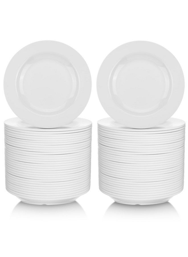 Vesici 36 Pieces Appetizer Plates 5.91 Inch Dessert Plates Small White Round Lightweight Saucers dish Catering dish for Appetizer Snacks Dinner Party - Image 1