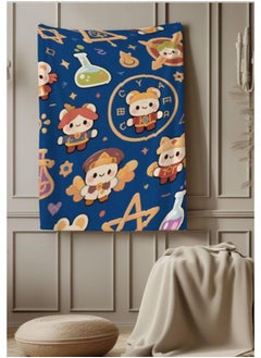 General Baby and children's cartoon flannel thin blanket (warm and comfortable, suitable for sleep, game use) 70cm*100cm  - Image 4