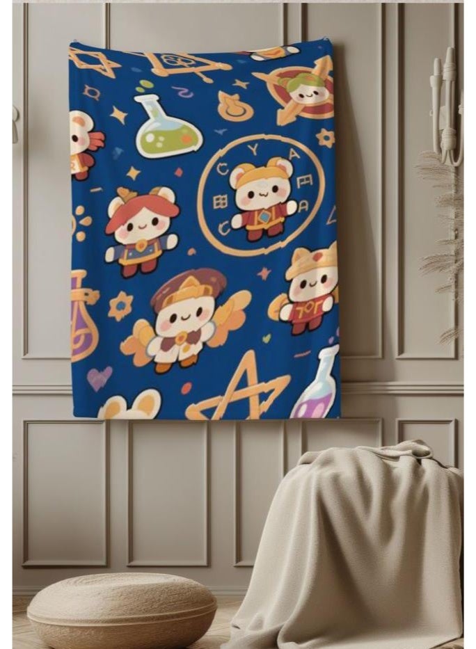 عام بطانية رقيقة من الفانيلا الكرتونية للأطفال والرضع (دافئة ومريحة، ومناسبة للنوم والألعاب) 70 سم * 100 سم - Image 4