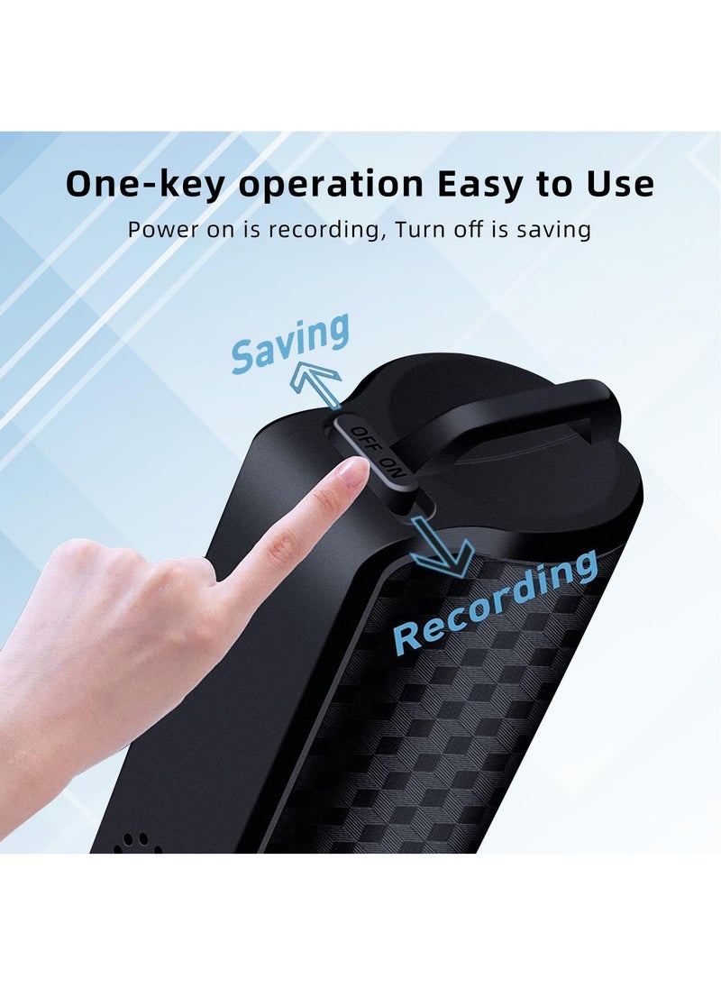 ZESTECH - 128GB Digital Voice Recorder - Magnetic Mini Voice Activated Recorder with AI-Triple Noise Reduction, 750H Storage and 600H Battery Time,  Portable Audio Recorder for Meetings/Interviews/Classroom… - Image 1