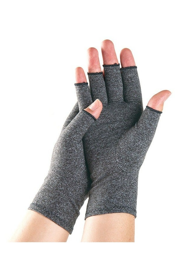 Arthritis Compression Gloves for Women & Men for Arthritis Hand Pain Relief, Half-Finger Cycling Gloves Compression Gloves(XL) - Image 1