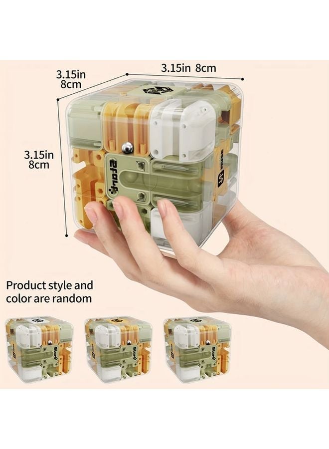 3D Cube Miniature Maze Brain Teaser Toy For Mental Development 1 Piece - Image 4