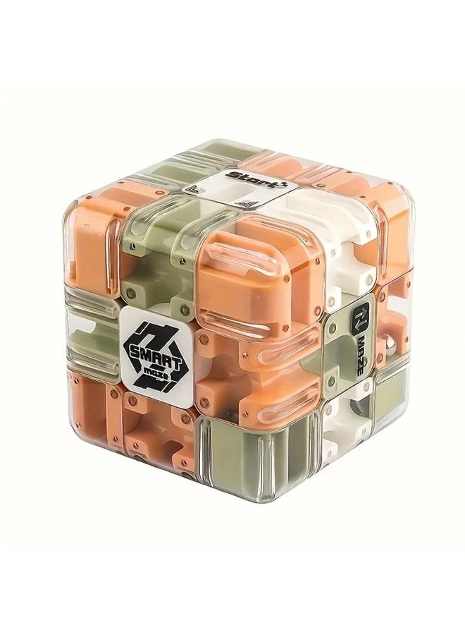 3D Cube Miniature Maze Brain Teaser Toy For Mental Development 1 Piece - Image 1