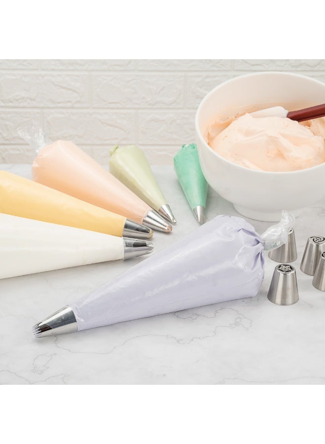 Restaurantware Pastry Tek 21 Inch Piping Bags, 100 For Icing Pastry Bags - Disposable, Food Grade, Clear Plastic Decorating Bags, Non Slip, For Frosting Cupcakes, Cakes, And Pies  - Image 3