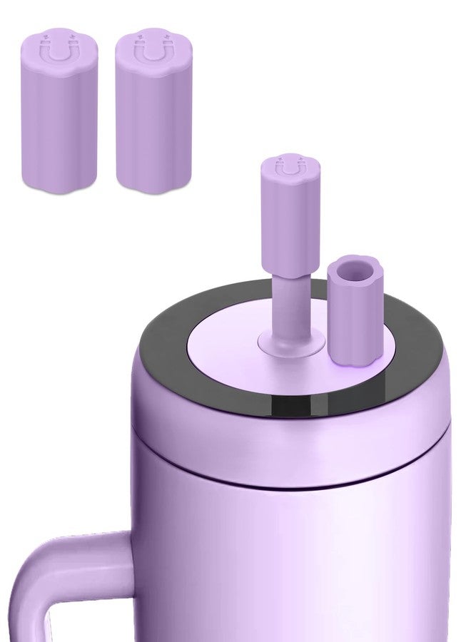 Rolitwils 2 Pack Brumate Magnetic Straw Cover, Silicone Leakproof Straw Protector for Tumbler, Compatible with Era/Resa, Drinkware Accessory - Image 1