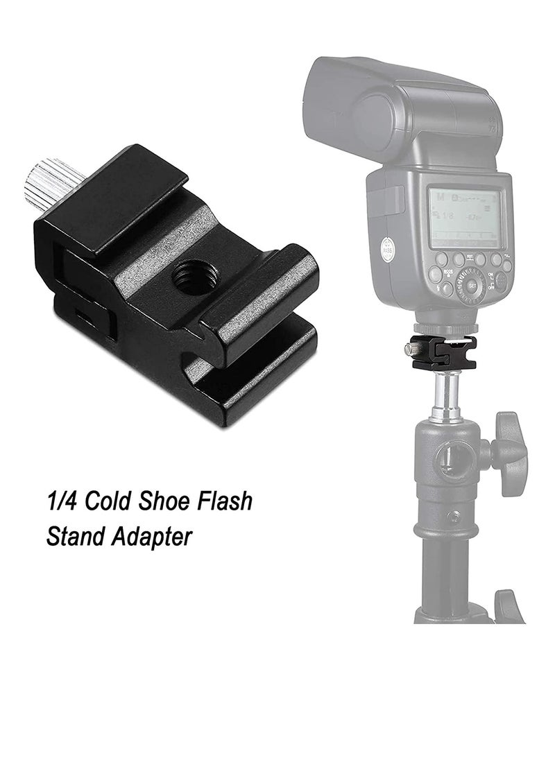 SYOSI - 8 Pieces 1/4 Inch Hot Shoe Mount Adapter Camera Tripod Screw and Cold Flash Stand for DSLR Rig - Image 1