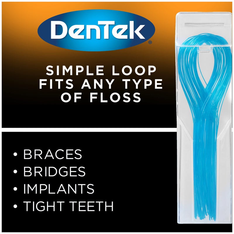DenTek Floss Threaders | For Braces, Bridges, and Implants | 50 Count (Pack of 6) - Image 3
