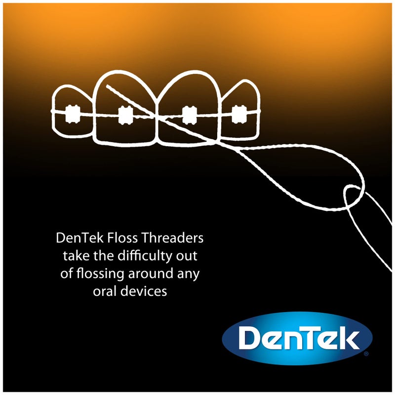 DenTek Floss Threaders | For Braces, Bridges, and Implants | 50 Count (Pack of 6) - Image 4
