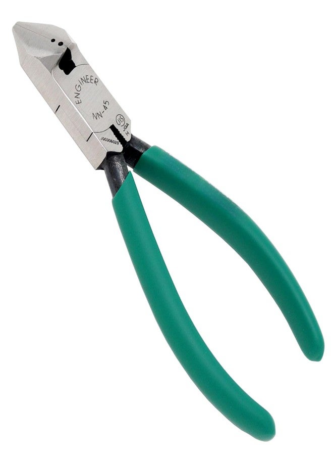 ENGINEER NN-45 Slant Edge Nippers Side Cutting Pliers 133mm with wire stripping holes, Made in Japan - Image 1