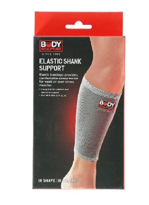 4-Way Knit Stretchable Elastic Shank Support Grey 12.2 x 23.6 x 3 cm BNS-004L-B